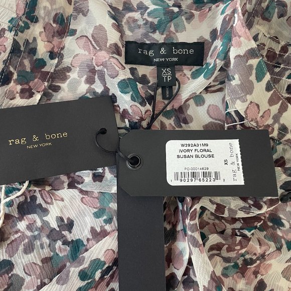 Susan Silk Long-Sleeve Floral Blouse from rag & bone - Picture 10 of 11